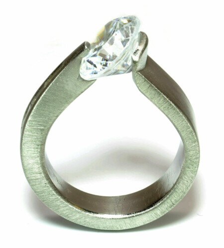 Bunz Tension Diamond Engagement Semi Mount Ring