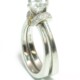 Platinum Simon G Bridal Set with Diamond Gallery Semi-Mount