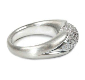 Unique-Satin-Pave-Diamond-Ring-18k-White-Gold-1ct-SI1SI2-Clarity-HI-Size-725-131707237359-2