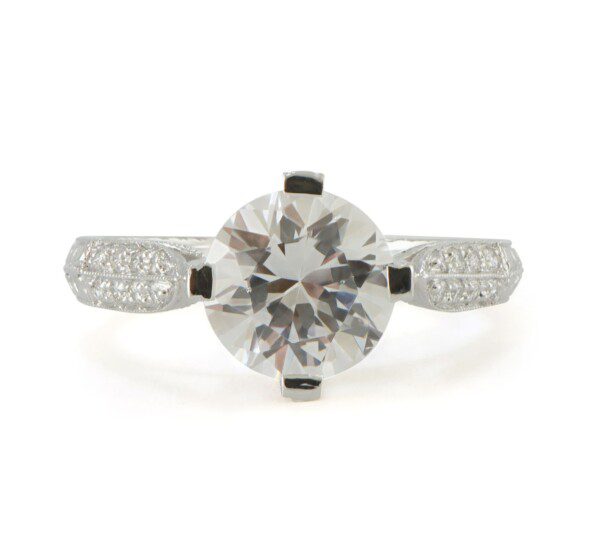 Hand-Engraved-Semi-Mount-Diamond-Engagement-Ring-18k-White-Gold-EVS-SZ-65-112454231943