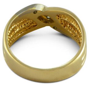 Mens-14k-Yellow-Gold-Diamond-Crossover-Ring-12ct-HSI-Size-10-132237348872-3