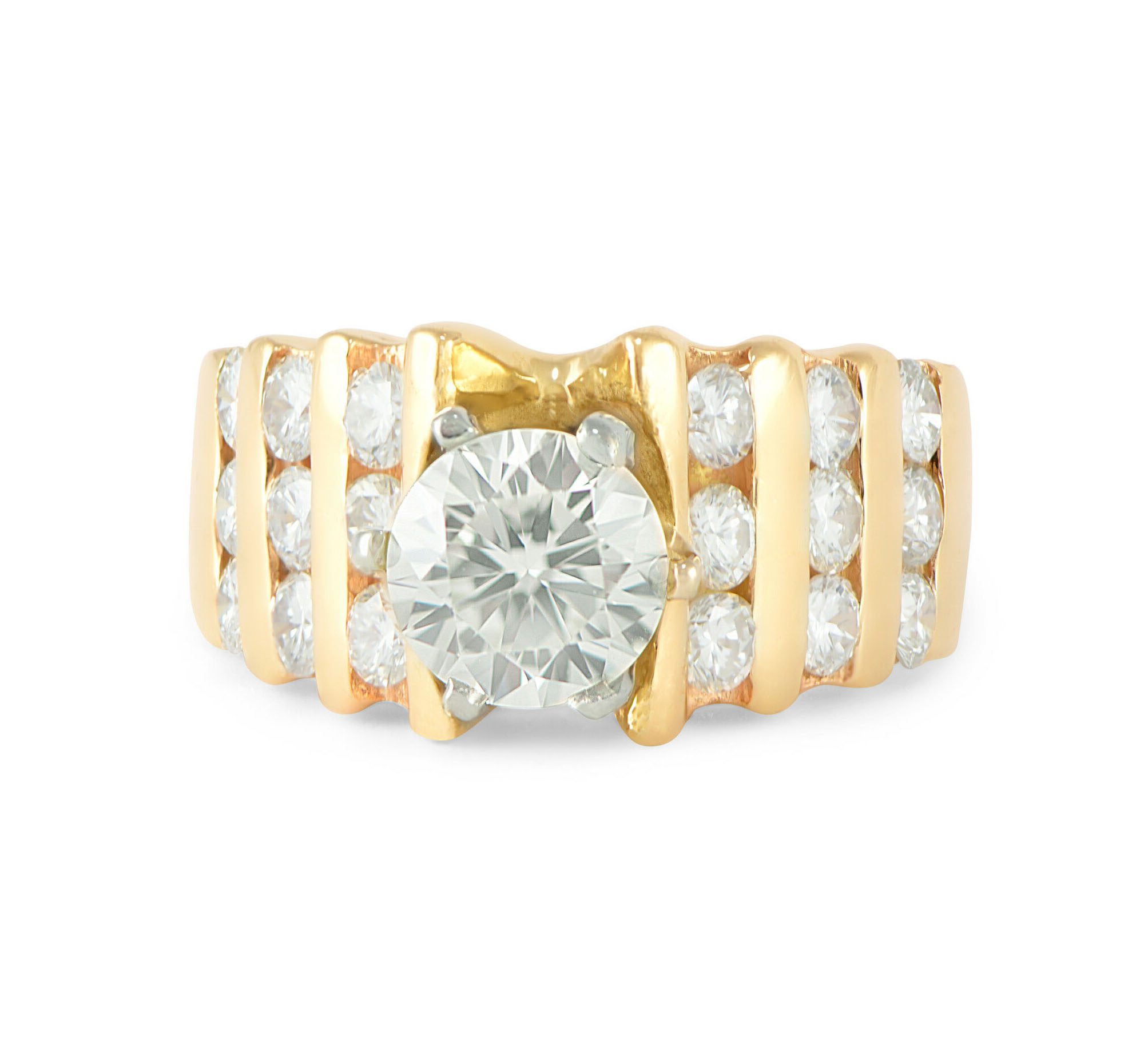 Round-Diamond-Engagement-Ring-281-CT-14k-Yellow-Gold-Channel-Setting-SZ-6-112454231960