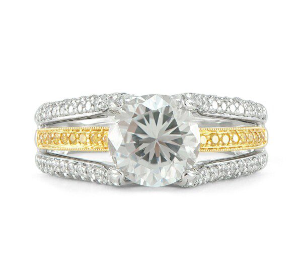 Round-Semi-Mount-Engagement-Ring-Yellow-Diamonds-18k-White-Gold-Bead-Set-SZ-625-132237348822