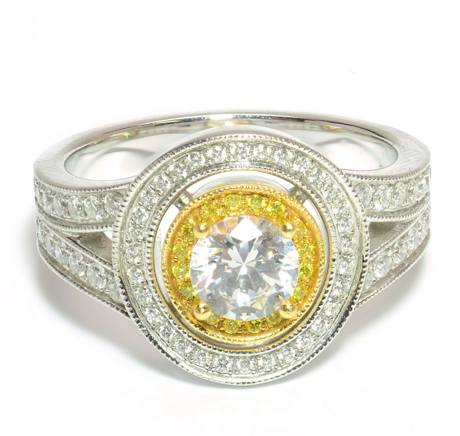 GIA-Double-Halo-Diamond-Engagement-Ring-18k-Two-Tone-Gold-147ct-GVVS2-SZ-625-112640745060