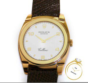 Rolex Cellini Cestello 36mm Rose Gold White Dial