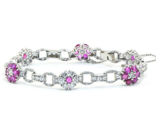 Tennis Bracelet | Diamond Tennis Bracelet | 1 Carat Three Row Diamond  Bracelet, Platinum Overlay | Best Jewelry Deals