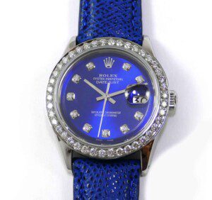 Rolex-Blue-Diamond-Dial-Diamond-Bezel-Blue-Strap