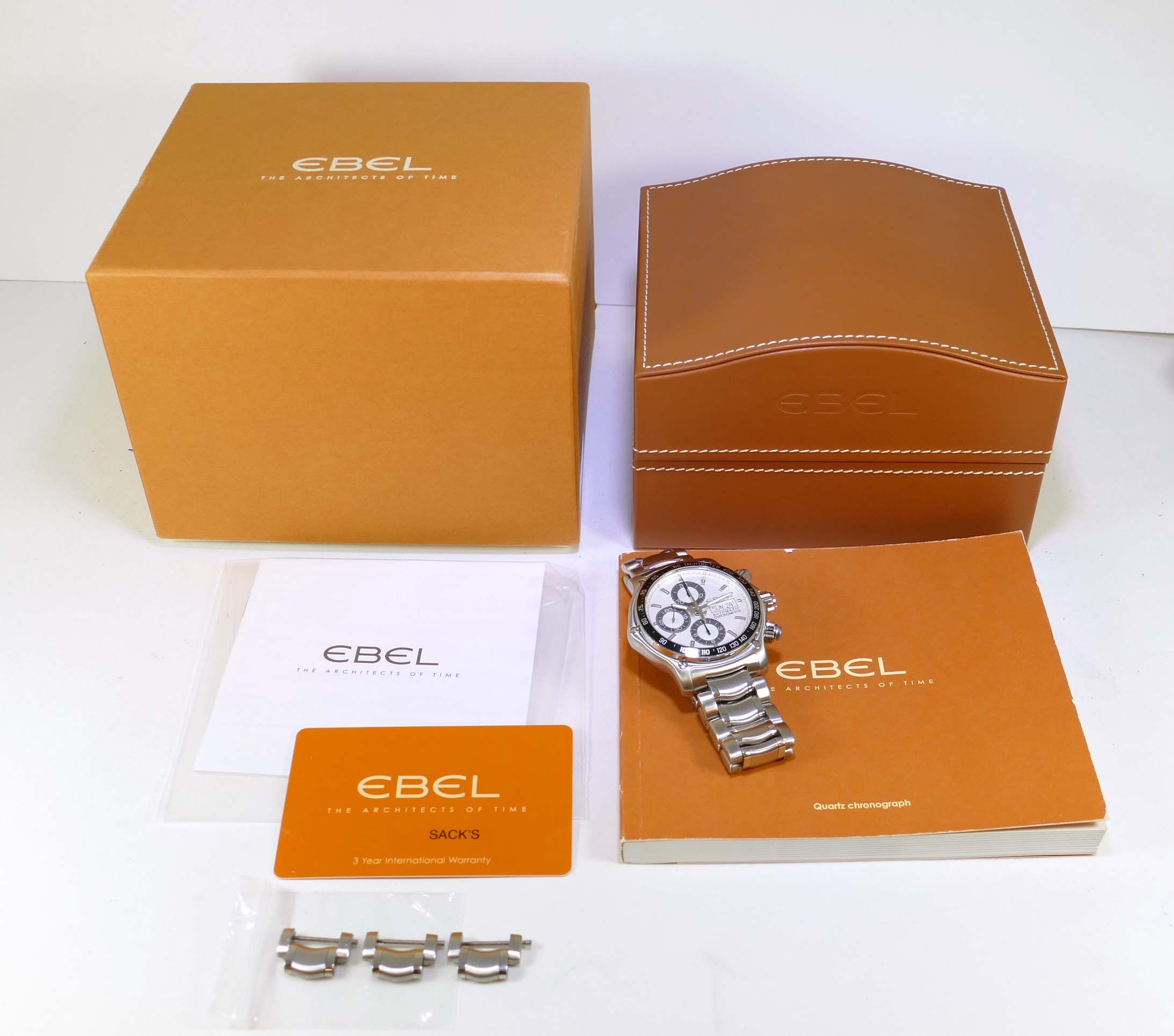 Ebel 1911 Discovery Chronograph 43mm Men's Watch Model 9750L62 Box ...
