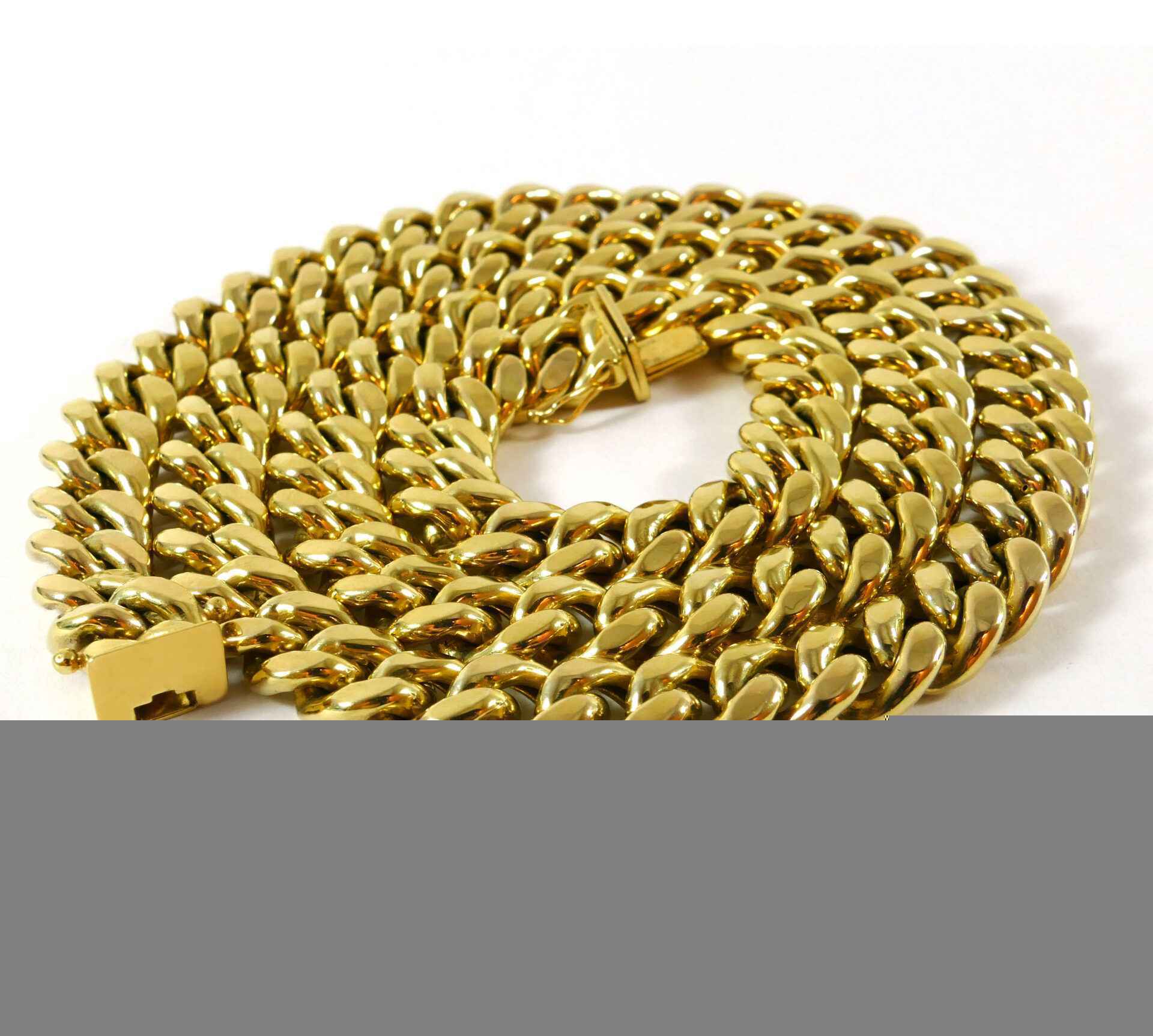 Miami Cuban Hollow Link 10k Yellow Gold Chain Necklace 28