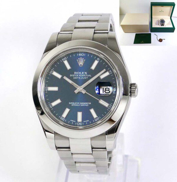 Rolex 116300 Blue Dial - TNS Diamonds