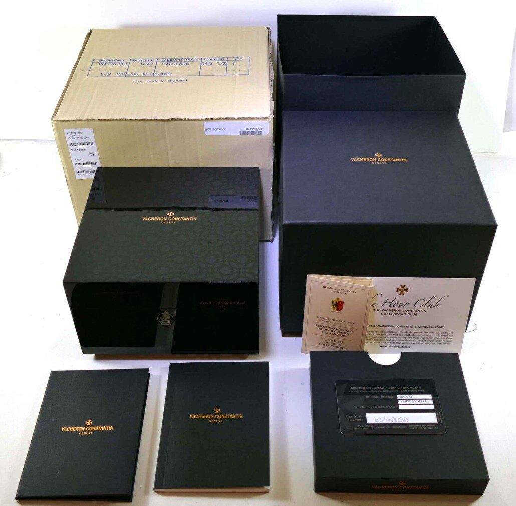 MINT Vacheron Constantin Overseas Black Dial 4500V/110A-B483 Box Papers ...
