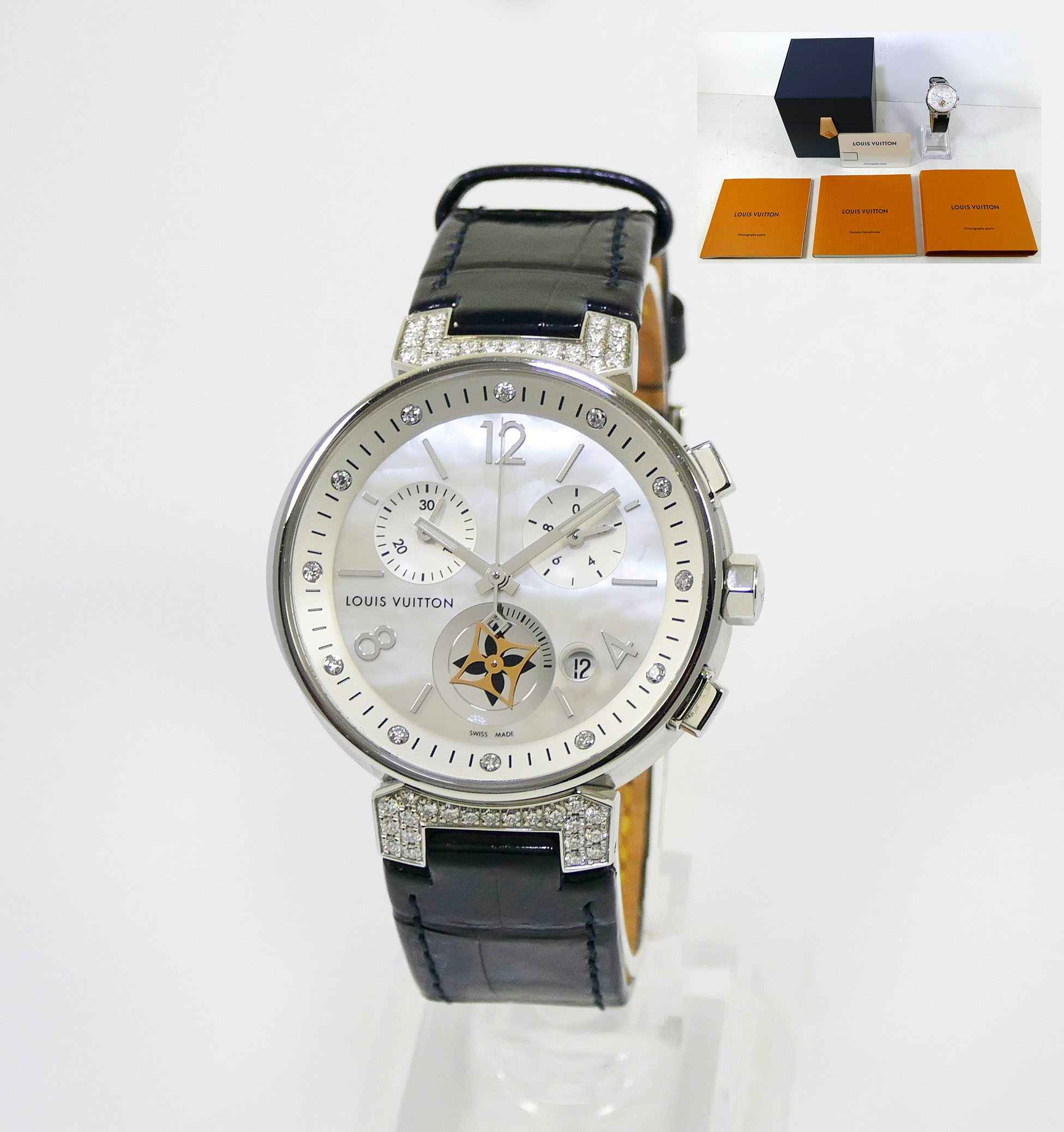 Louis Vuitton Tambour Lady Chronograph for $2,362 for sale from a