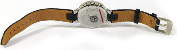 Louis Vuitton Tambour Q121P Stainless Steel & Leather with Diamond