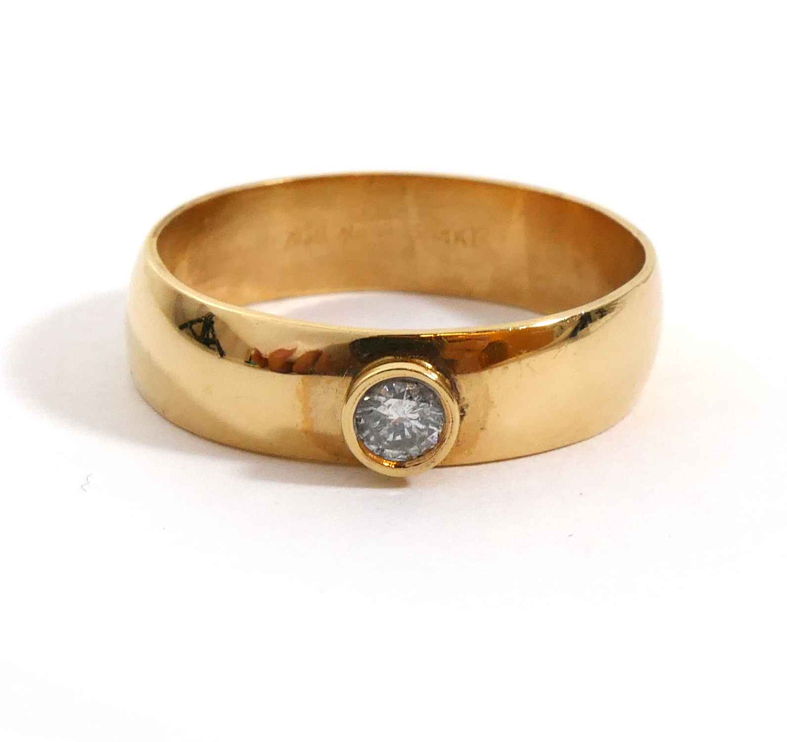 Mens 18K Yellow Gold Carat Diamond Engagement Ring In Fine Rings For Men  Box From Junglegirl, $26.49 | DHgate.Com