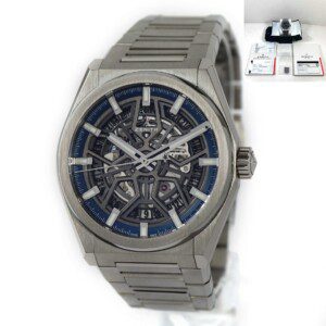 Zenith Defy Classic 41mm Titanium Skeleton Dial Ref-95.9000.670/78.M9000  Box and Papers