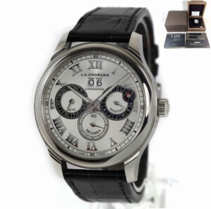 Chopard L.U.C Perpetual Twin 168561-3001 43mm Silver Dial Box