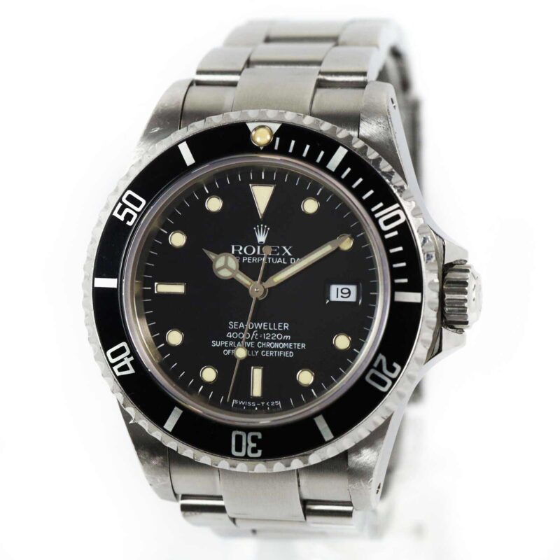 1990 Rolex Sea-Dweller 16600 40MM Cream Patina Dial E Serial