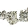 1.5 Carat Diamond Stud Earrings in 14k White Gold (SI1/SI2 Clarity, H/I Color)
