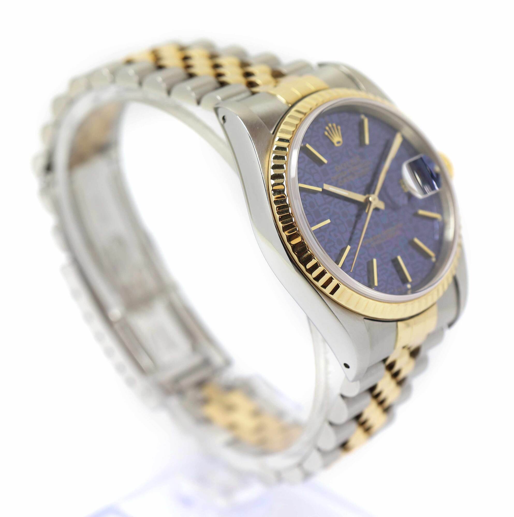 1988 Rolex Datejust 36 16233 36MM Blue Jubilee Computer Dial