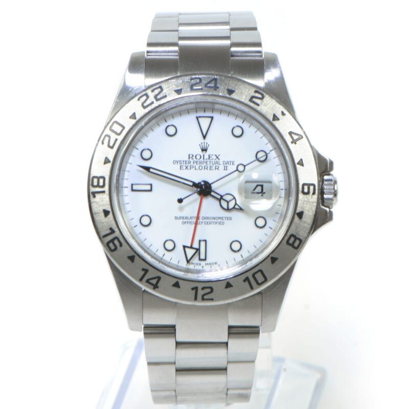2005 Rolex Explorer II 16570 White Dial SEL Stainless Steel 40mm D Serial