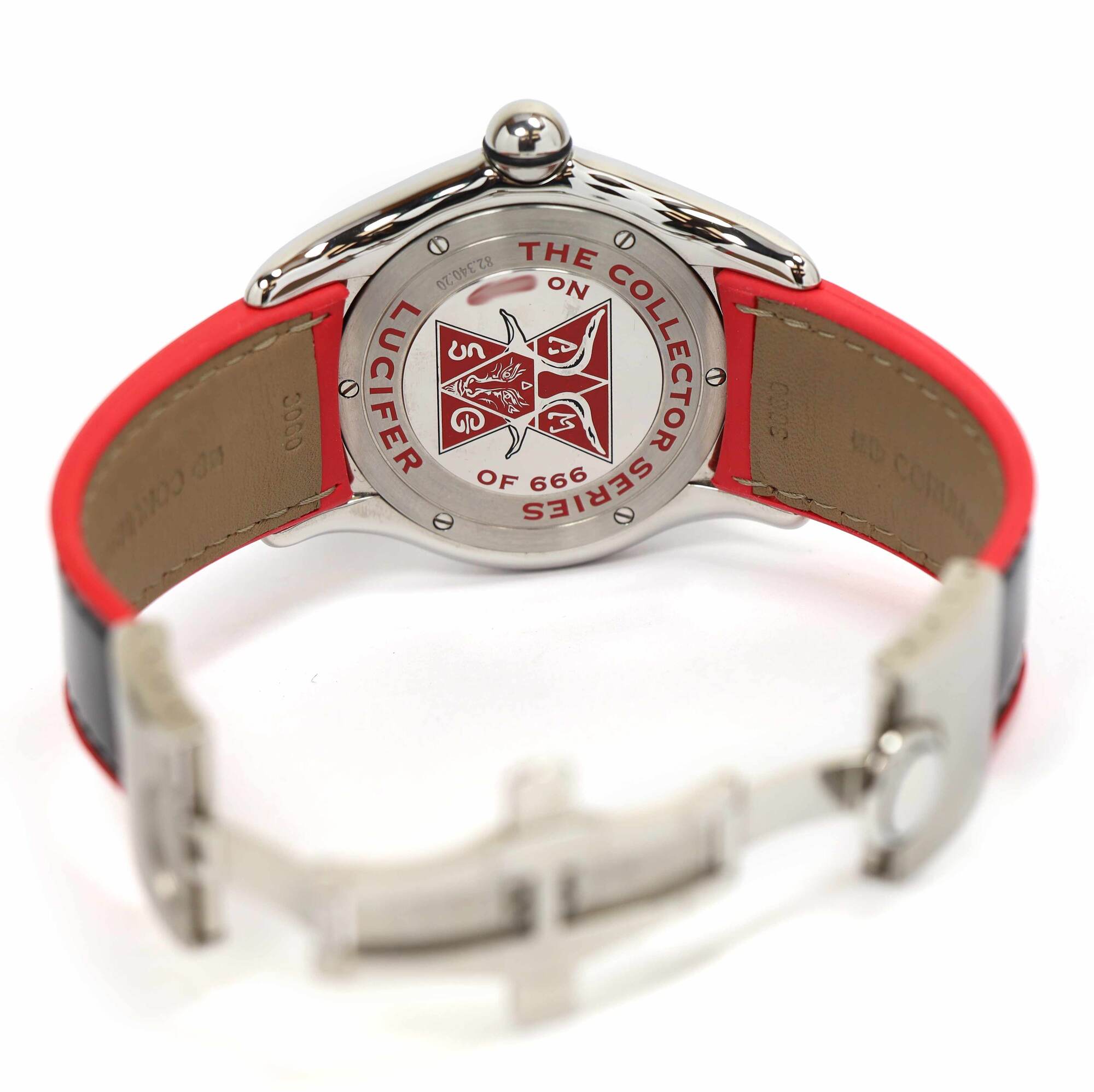 Mint 2003 Corum Bubble Lucifer 82.340.20 45MM Red Dial Steel