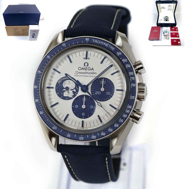New 2023 Omega Speedmaster Silver Snoopy Award 310.32.42.50.02.001 42MM Box Papers