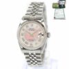 Ladies Rolex Datejust 68274 31MM Mother Of Pearl Myriad Dial Steel Box Papers