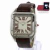 New 2024 Cartier Santos Dumont Xl WGSA0082 47MM X 34MM Platinum Box Papers