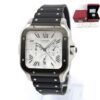 2024 Mint Cartier Santos Chronograph Xl WSSA0017 Silver Dial Box Papers