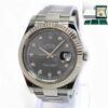 Rolex Datejust II 116334 41MM Rhodium Diamond Dial Fluted Oyster Box Papers