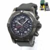 Mint Breitling Super Avenger II Military M2233010 48MM Black Dial Steel Box Papers