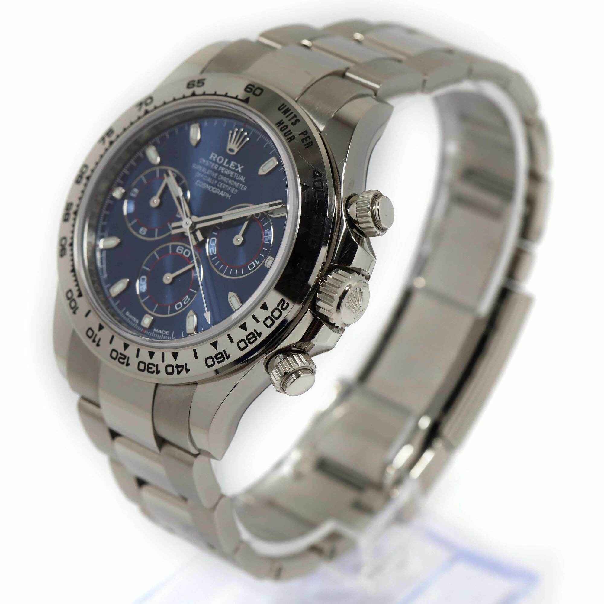 2023 Rolex Daytona 116509 40MM Blue Dial 18K White Gold Box