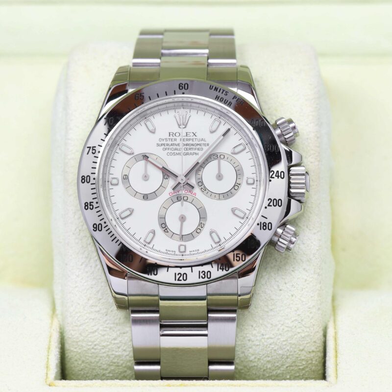Nos 2006 Rolex Daytona 116520 40MM White Dial Box Papers Stickers