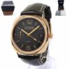 Panerai Radiomir 1940 GMT 3 Days PAM00421 47MM 18K Rose Gold Brown Dial Box Papers