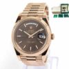2022 Rolex Day-Date President 228235 40MM Chocolate Motif Dial 18K Rg Box Papers