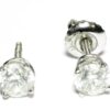 A .80 Carat Diamond Stud Earrings in 14k White Gold (I1 Clarity, G/H Color)