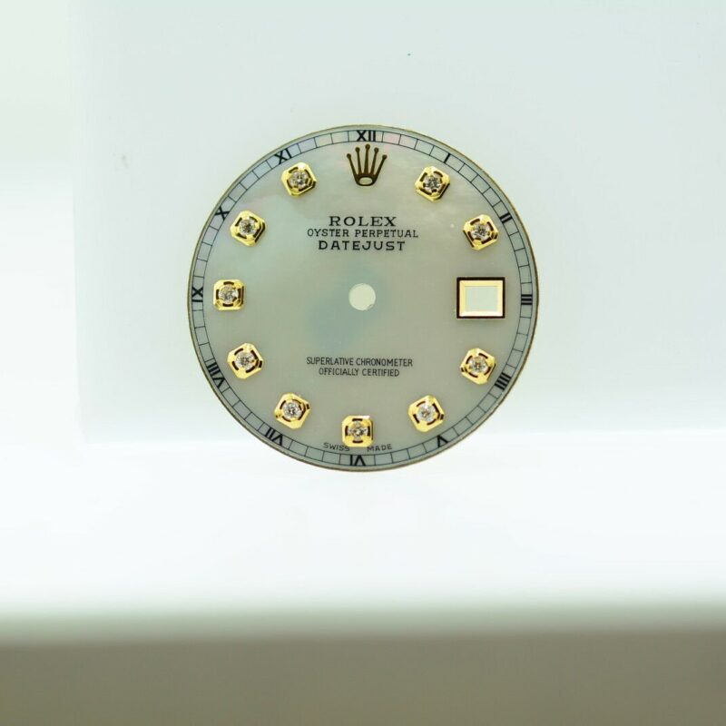 Custom Mother of Pearl Diamond Dial for Rolex 116243  116203  116233
