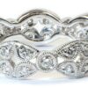 Gorgeous Art Deco Diamond Eternity Wedding Band Platinum Size 6.5 F/VS .5 Carats