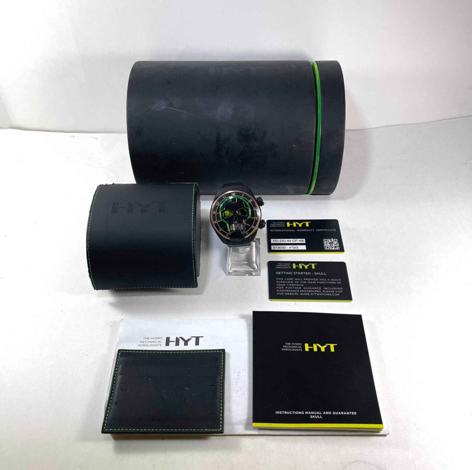 HYT Skull Light 151-DG-44-GF-AB 51mm Titanium Box Papers