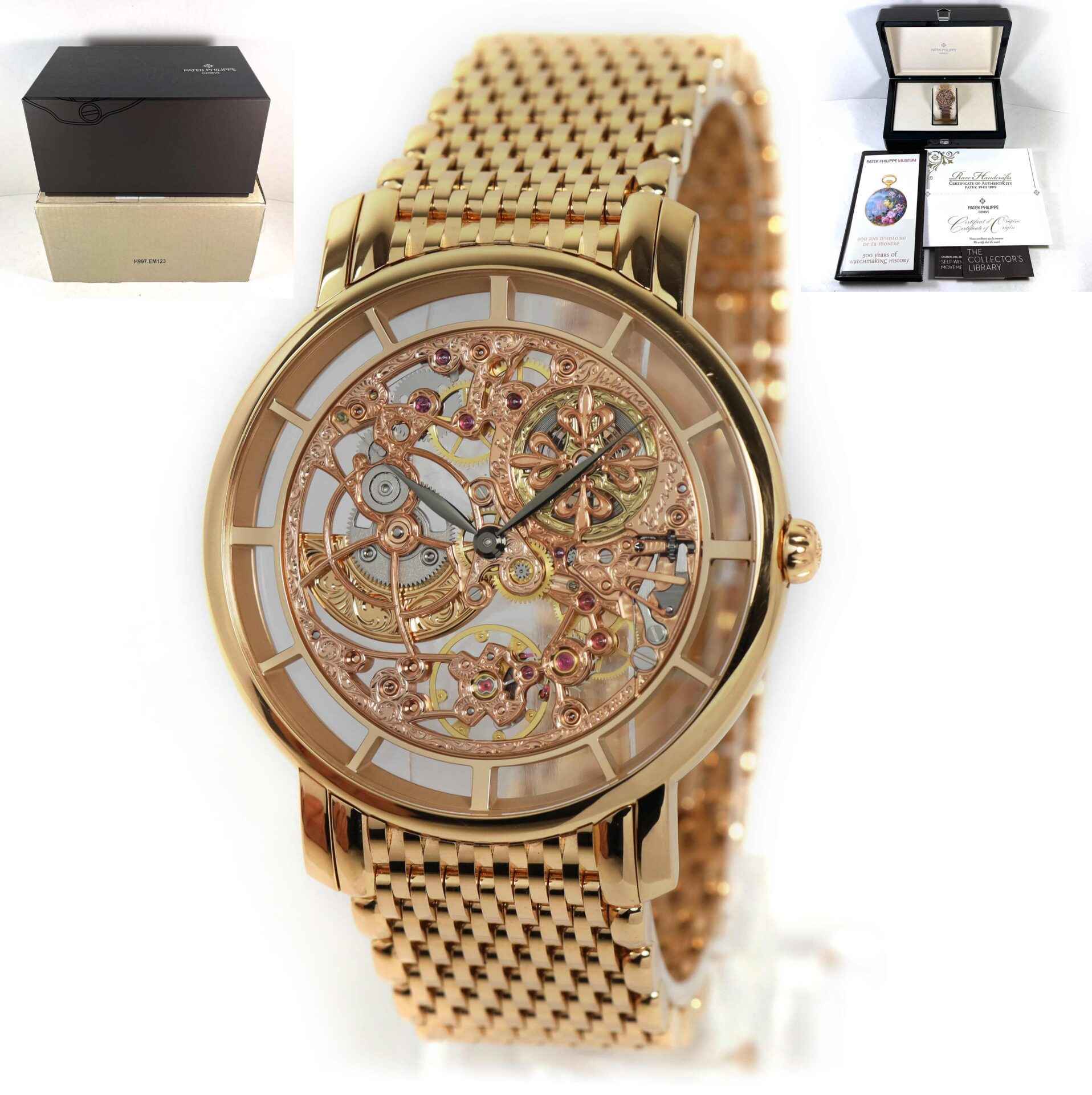 2021 Patek Philippe Skeleton Calatrava 5180/1R-001 39mm Rose