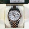Nov 2021 Rolex DateJust 36 Silver Motif 126231 Rose Gold Two-Tone Box Papers