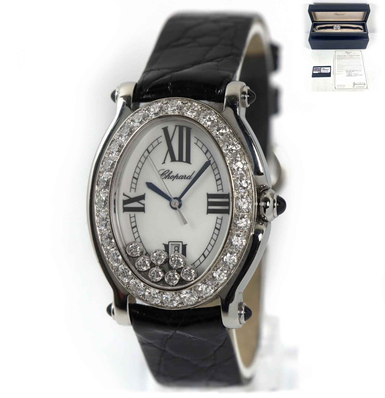 Chopard Happy Sport Quartz 27/8952-23/11 30mm Diamonds White Chopard Happy Sport Quartz 27/8952-23/11 30mm Diamonds White