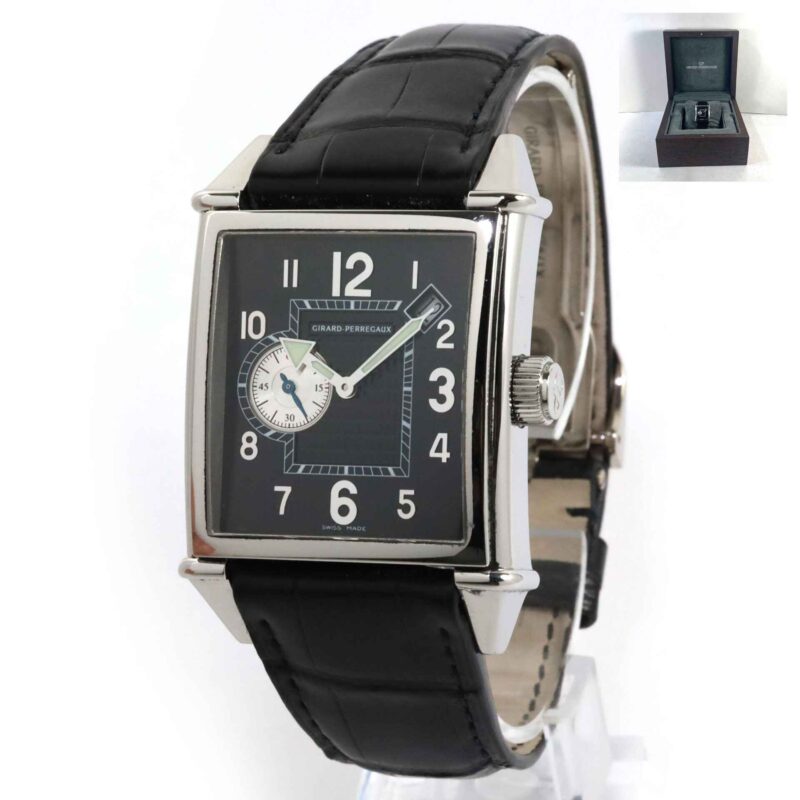 Girard Perregaux Vintage 1945 Date 32mm Black Dial White Gold Deployment 2583