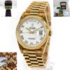 Mint Rolex Day-Date President 36mm 18238 White Roman Dial Box Papers