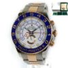 Rolex Yacht-Master II 116681 44mm White Dial Rose Gold Box Booklets
