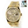 Rolex Day-Date President Champagne Diamond Dial 118208 36mm Box Papers