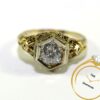 Antique 1920-1930's 14k Yellow Gold Diamond Ring