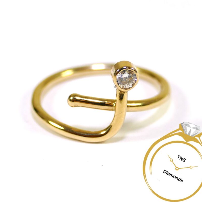 Simple Elegant 14k Gold Solitaire Diamond Ring