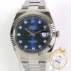 Rolex Datejust 41 126334 Blue Diamond Dial Fluted Bezel Oyster Band Box Papers