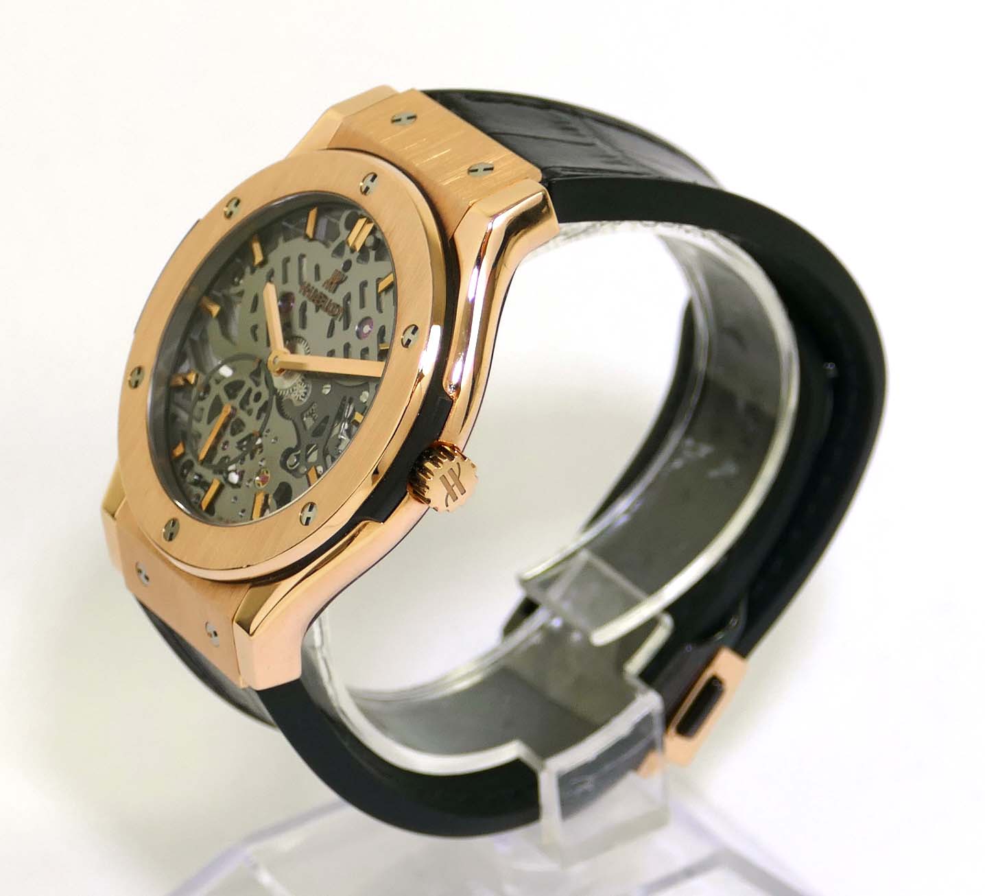 Hublot Classic Fusion Skeleton 18k Rose Gold 42mm 545.OX